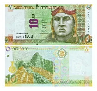 Grr-billete De Perú 10 Nuevos Soles 2009 - Machu Picchu