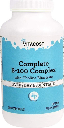 Complejo De Vitamina B Complex 100  300caps ,