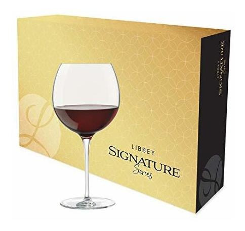 Libbey Signature - Juego De 4 Vasos De Vino Con Globos, 24 O