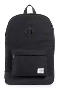 Mochila Herschel Supply Heritage Unisex Black/black Color Negro Diseño de la tela Liso