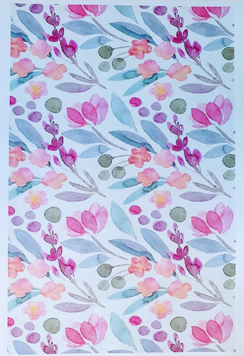 Decoupage Laminas Set Rosas Acuareladas Laura Craft
