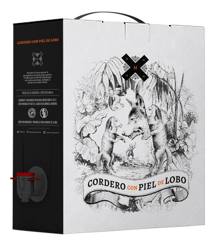 Cordero Con Piel De Lobo Rosé Malbec Bag In Box 3lts