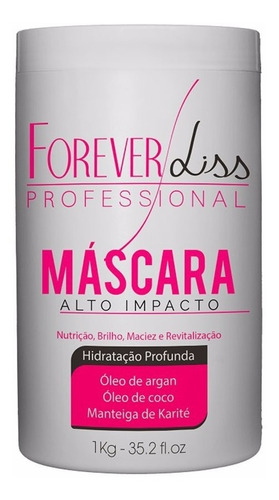 Máscara Hidratação Para Cabelo 1k Brilho Intenso Forever Lis