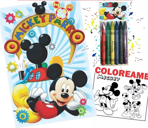 Libro Para Colorear Infantiles Michey Mouse O Crayola Mickey