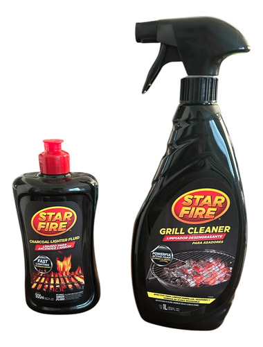 Líquido Para Encender Fuego + Desengrasante De Asador Kit