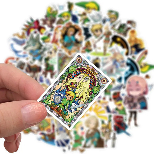 50 Stickers The Legend Of Zelda Stickers / Pegatina 