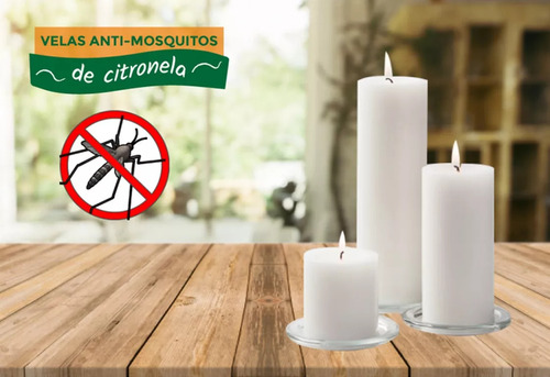 Vela Citronela Mosquitos Dengue 6x10 Velas 50 Hs Ecologica 