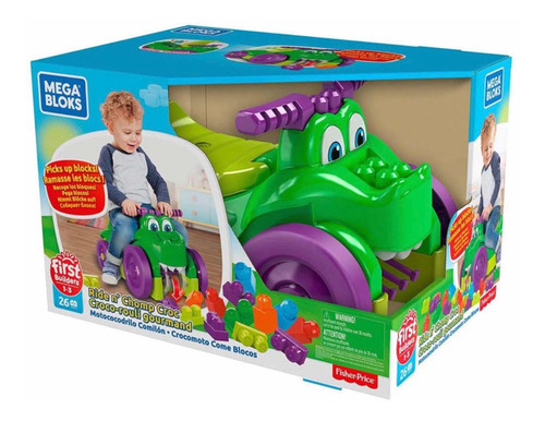 Mega Bloks Mattel Cocodrilo Montable 3 En 1