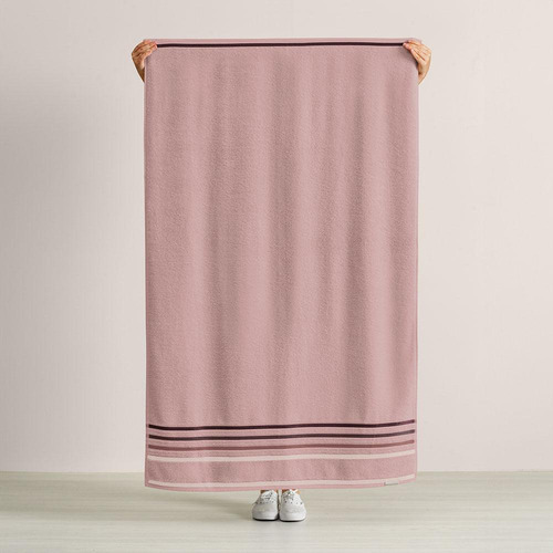 Toalha banhão Karsten fio penteado lumina pétala rosa lisa