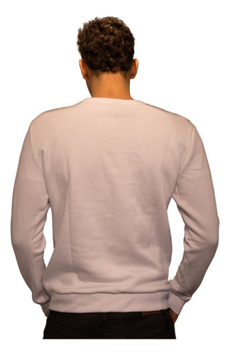 Buzo C/redondo Frisado Hombre Santoleon Sensitive Blanco