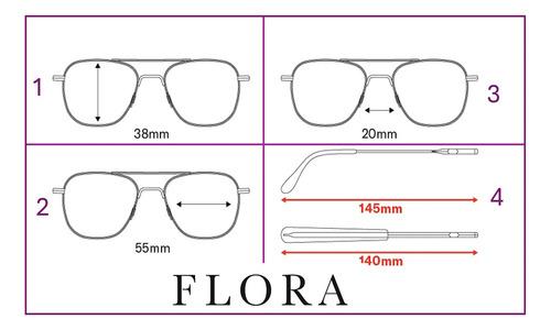 Lentes Multifuncionales Oftalmológicos P/sol Floery Flora