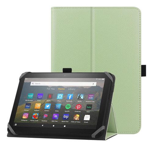 Funda Para 7-8 PuLG Tablet Verde 7puLG-8puLG Piel Sintetica