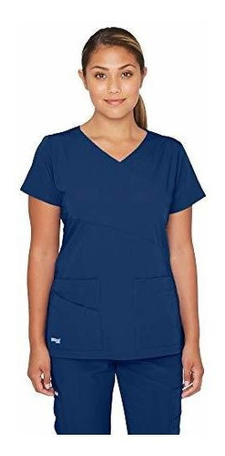 Blusa Médica Barco Grey S Anatomy Signature Con Cuello En V 