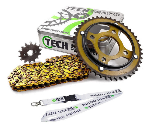 Kit Arrastre Sprocket Honda Cb1 - Twister 125 Reforzada Gold