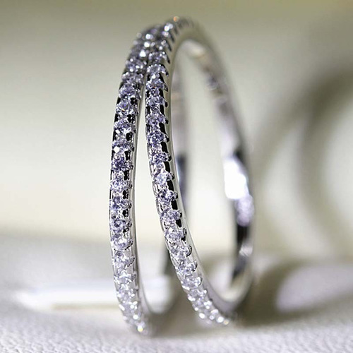 Imagen 2 de 7 de Anillos Churumbela Plata 925 Compromiso Promesa Mujer Oro