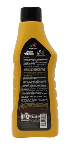 Fluído Líquido Para Frenos Dot 4 350 Ml Roshfrans