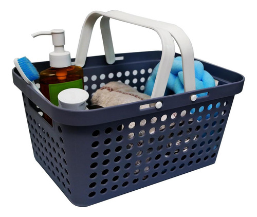 Canasta De Caddie De Ducha De Plástico Mindfarge Con Asas, 1