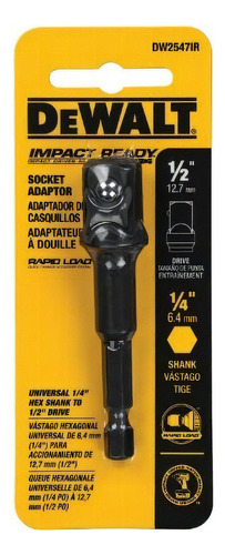 Adaptador Hex 1/4'' A 1/2'' Dewalt Dw2547ir - E.o