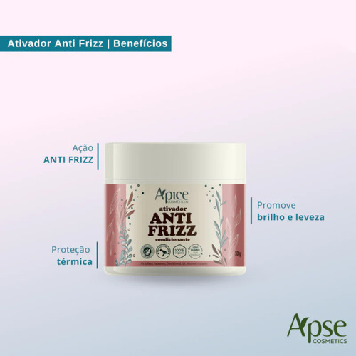 Creme De Pentear Apse Apice Anti-frizz Açao Condicionante