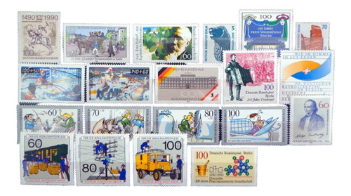Alemania Berlín, Lote 20 Sellos Año 1990 Completo Mint L8448