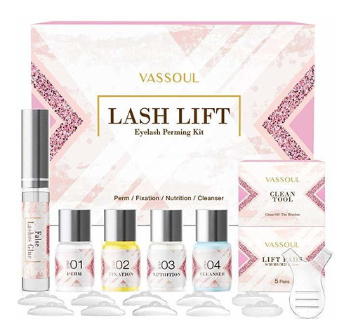 Vassoul Lash Lift Kit, Kit Permanente De Pestañas, Profesion