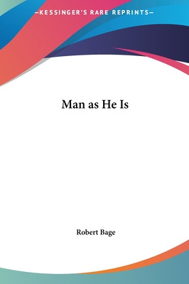 Libro Man As He Is - Bage, Robert