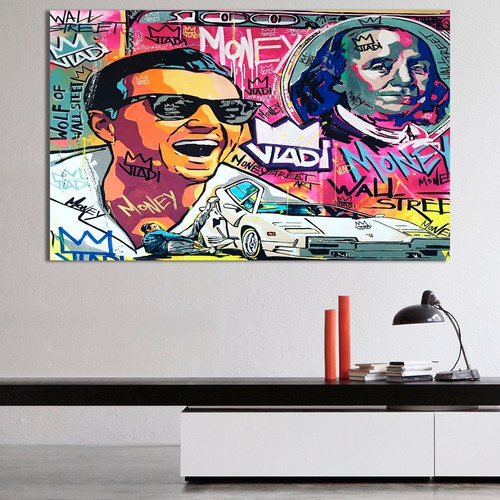 Cuadro Decorativo El Lobo De Wall Street (80x50 Cm)