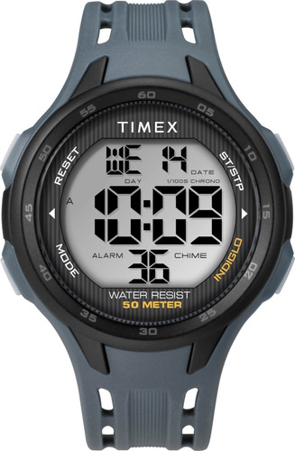 Reloj Pulsera Timex Tw5m41500 Color de la correa Azul Color del bisel Negro Color del fondo Gris