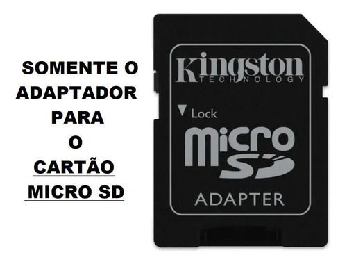 Microsd Adaptador Para Cartão De Memoria Kingston