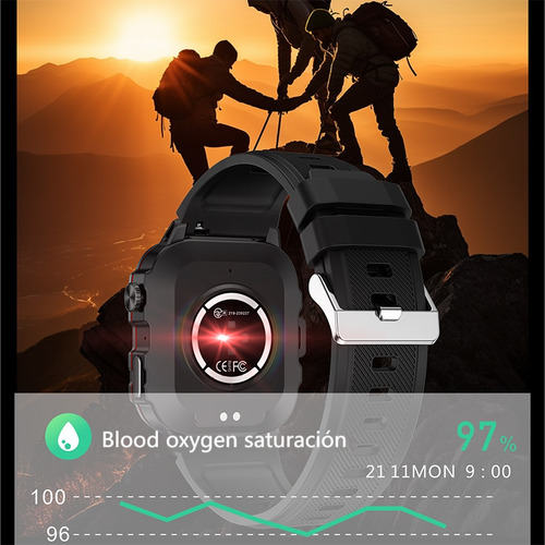 Smart Watch Hombres Bluetooth Contestar Llamada Reloj Inteligente Asistente De Voz Deportivo Smartwatch De Color Caqui