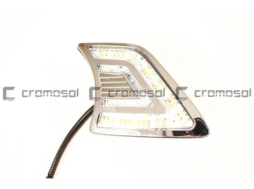 Kit Faro Auxiliar Hilux Led Luz Diurna 2012 2013 2014 2015