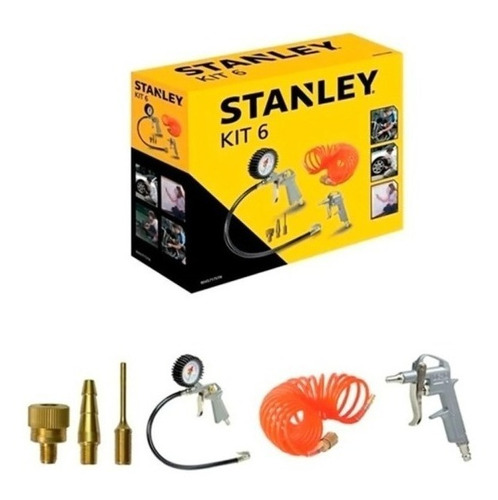 Kit De 6 Piezas Para Compresor Stanley 9045717stc Csi