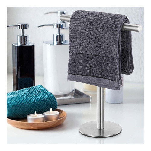 Soporte Para Toallas De Mano De Baño En T, Colgador De