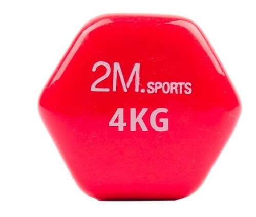 Imagen 5 de 9 de Pesa Mancuerna 4 Kg Fitness Recubierta En Goma Importada