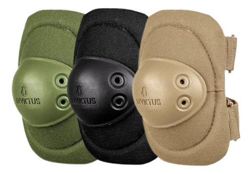 Cotoveleira Tática Invictus Protec Preta Verde Tan Airsoft