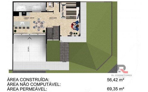 Imagem 6 de 6 de Sobrado Para Venda Em Curitiba, Santa Cândida, 3 Dormitórios, 1 Suíte, 3 Banheiros, 2 Vagas - So065_1-1844668