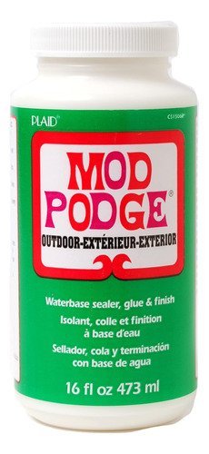 Sellador A Base De Agua Mod Podge, Pegamento Y Acabado Para