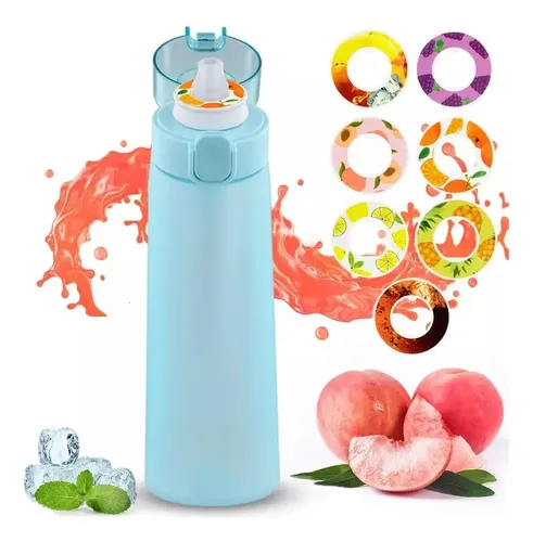 Botella De Agua Air Up De 650 Ml Con Cápsulas De Sabor - Sistema De Aromatización Retronasal | Incluye Cápsula De Limón Verde (Citron Vert)