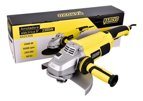 Imagen 6 de 10 de Amoladora Angular 9 Pulgadas 2300w 6500rpm Barovo Zona Norte