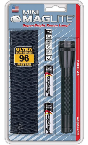 Linterna Mini Maglite M2a01hl 106-000-113 Con Funda Portátil