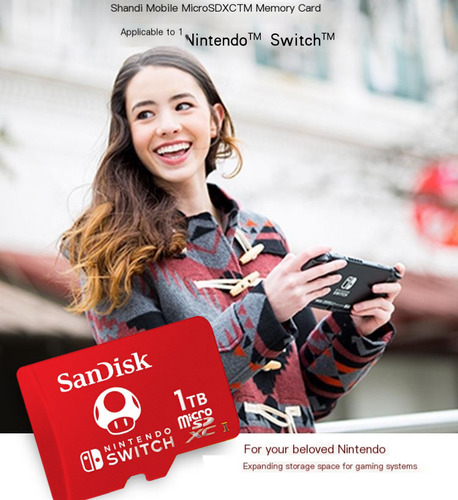 Tarjeta De Memoria Sandisk Sdsqxao-1024g-gnczn Nintendo Switch 1tb
