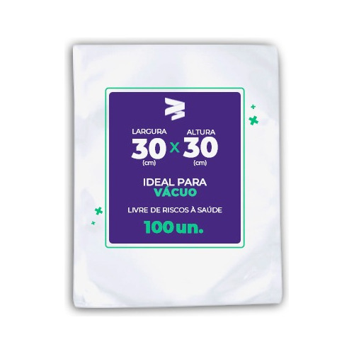 Embalagem / Sacos A Vácuo 30x30 - 100 Und