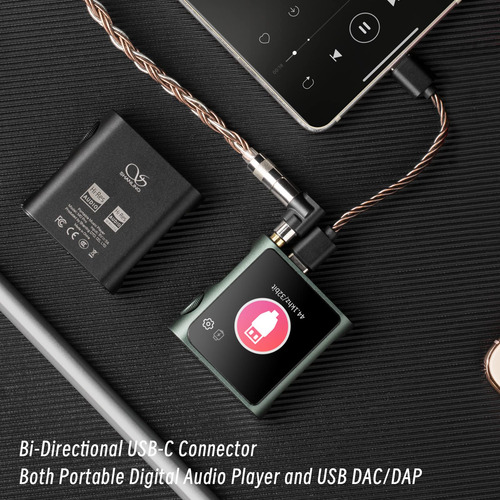 Mp3 Player Shanling M0 Pro Bluetooth Hi-res 15h Battery 2tb