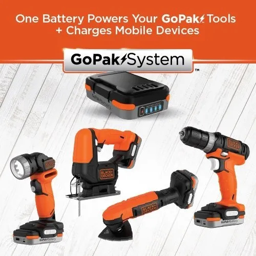 Black & Decker BDCK502C1 Gopak 4 Tool Combo Kit