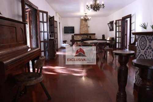 Chácara Com 4 Dormitórios À Venda, 11460 M², Com 920 M² De Área Construída, Por R$ 2.500.000 - São José Dos Campos/sp- A 15 Minutos Do Jardim Aquarius - Ch0008