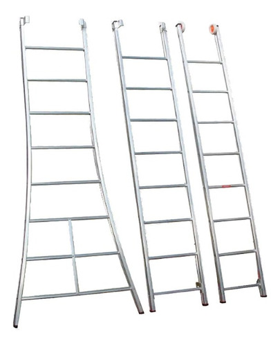 Escada Extensivel Aluminio 3 Lances 8 Degraus 6,33 Mts