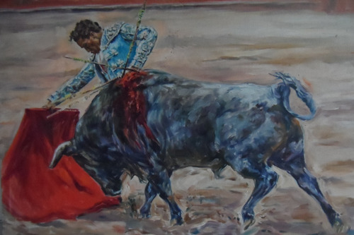 Pintura Taurina Silverio Perez Oleo De Ramon Reveles Taurino