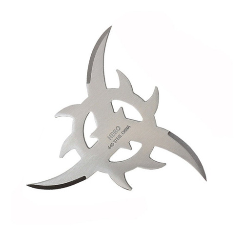 Imagen 6 de 6 de Set 3 Pzas Shuriken Estrella Ninja 10 Cms Full 3 Puntas
