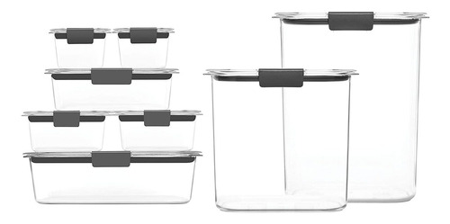 Rubbermaid Contenedores Comida Hermetico Transparente Set 8