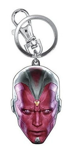 Avengers Marvel 2 Visión Head Colored Pewter Key Ring Rwgcw